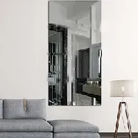 Bilde av 1 stk akryl speil overflate klistremerke selvklebende hele kroppen mykt speil gjør det selv bad soverom stue butikk veggklistremerke