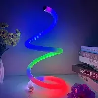 Bilde av 1 stk moderne rgb spiral led bordlampe, kreativ atmosfære dekorativ øyebeskyttelse nattbordslampe usb drevet for soverommet hjemme