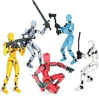 Bilde av 10 stk samlet fullstendig actionfigurer n13 t13 actionfigur 3d-trykte roboter flerleddet bevegelig actionfigur gaver til ham