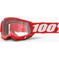 Bilde av 100% Goggles 100% ACCURI 2 RED (Transparent Glass Anti-Fog, LT 88% -92%) (NEW) Sport & Trening - Ski/Snowboard - Ski briller