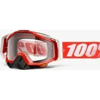 Bilde av 100% Goggles 100% RACECRAFT FIRE RED (Anti-Fog Transparent Glass + 10 Skidding) (NEW) Sport & Trening - Ski/Snowboard - Ski briller