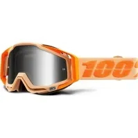 Bilde av 100 % beskyttelsesbriller 100 % RACECRAFT SAHARA (Sølvspeil anti-tåkeobjektiv + klar anti-tåkeobjektiv + 10 sklier) (NY) Sport & Trening - Ski/Snowboard - Ski briller