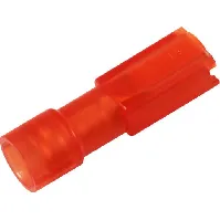 Bilde av 100 stk Fullt isolert spadehylse A1503FLSF5 0,5-1,5 mm² rød 2,8x0,5 Backuptype - El