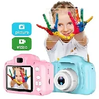 Bilde av 1080p digitalkamera for barn fargeleke oppladbart barnkamera med 2-tommers skjerm 13mp 32gb-kort
