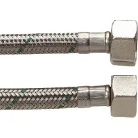Bilde av 1/2" x 1/2" - 1500mm armert slange med rustfritt stål Tekniske installasjoner > Rør &amp; rørdeler