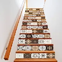 Bilde av 13 stk gjør-det-selv-skrell og stikk trappeklistremerker - vinylstrimmel, selvklebende, vanntett, oljetett, avtagbar veggklistremerke, 39,37 x 7,08 tommer