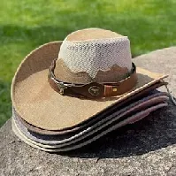 Bilde av 18. århundre 1800-tallet delstaten Texas Cowboyhatt Cowgirl lue Cowgirl Cowboy West Cowboy Herre Dame Karneval Fest / aften Maskerade Hatt