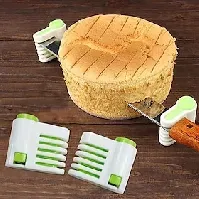 Bilde av 2 stk 5-lags brødkutter og kakeskjærer - kreativt kjøkkenverktøy for uanstrengt skjæring og skjæring - 1,96 x 1,77 tommer