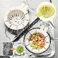 Bilde av 2 stk vask kurvsil kaninformet avløpskurv kjøkkenvask sil grønnsaker bassengfilter nett tørr-våt separasjonsdesign forhindre drenering blokkering kjøkkenvask s