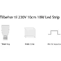 Bilde av 230V LED Strip endestykke Backuptype - El