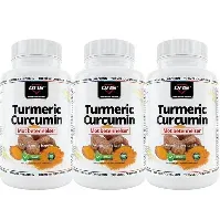 Bilde av 3-Pack Gurkemeie Turmeric - Curcumin - 60 kapsler Helsekost - Immunforsvar