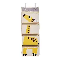 Bilde av 3 Sprouts - Hanging Wall Organizer - Yellow Giraffe - Baby og barn