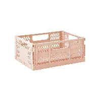 Bilde av 3 Sprouts - Modern Folding Crate Medium Clay - Baby og barn