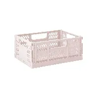 Bilde av 3 Sprouts - Modern Folding Crate Medium Pink - Baby og barn