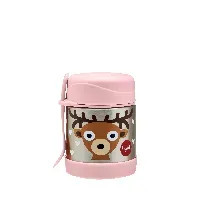 Bilde av 3 Sprouts - Stainless Steel Food Jar and Spork - Pink Deer - Baby og barn