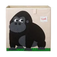 Bilde av 3 Sprouts - Storage Box - Black Gorilla - Baby og barn