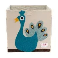 Bilde av 3 Sprouts - Storage Box - Blue Peacock - Baby og barn