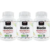 Bilde av 3-pack Biotin 10 mg - 3 x 60 tabs Helsekost - Hud, hår og negler