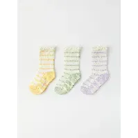 Bilde av 3-pakning sokker stripet - barneklaer