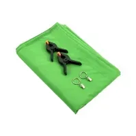 Bilde av 4smarts Chroma-Key - Bakgrunnssett - nylon - 3 m x 2 m - kromahovedlys - grønn, svart Foto og video - Foto- og videotilbehør - Fotostudio