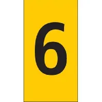 Bilde av 5 stk Trådmarkør (6) gul WIC1 for 0,5-1,5 mm² tråd (200 stk.) Backuptype - El