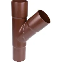 Bilde av 75 x 75 mm x 45° Grenrør brun Plastmo Backuptype - VVS
