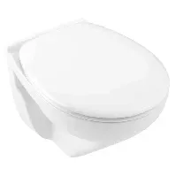 Bilde av A-collection Compact Veggskål Rimless - Uten Toalettsete Hvit Vegghengt toalett