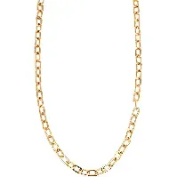 Bilde av A&C Oslo Cut Anchor Chain Necklace Gold Accessories - Smykker - Halskjeder
