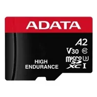 Bilde av ADATA High Endurance - Flashminnekort (microSDXC til SD-adapter inkludert) - 64 GB - A2 / Video Class V30 / UHS-I U3 / Class10 - microSDXC UHS-I Foto og video - Foto- og videotilbehør - Minnekort