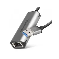 Bilde av ADE-25R 2.5 Gigabit Ethernet network adapter, Realtek 8156, USB-A 3.2 Gen 1, automatic installation, gray PC tilbehør - Nettverk - Nettverkskort