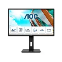 Bilde av AOC Q32P2CA, 80 cm (31.5), 2560 x 1440 piksler, 2K Ultra HD, LED, 4 ms, Sort PC tilbehør - Skjermer og Tilbehør - Skjermer