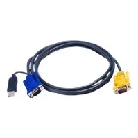 Bilde av ATEN 2L-5203UP - Video- / USB-kabel - HD-15 (VGA) (hann) til USB, HD-15 (VGA) (hann) - 3 m PC tilbehør - KVM og brytere - Tilbehør