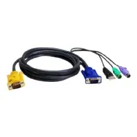 Bilde av ATEN 2L-5302UP - Tastatur / video / musekabel (KVM) - USB, PS/2, HD-15 (VGA) (hann) til 18 pins-SPHD (hann) - 1.8 m PC tilbehør - KVM og brytere - Tilbehør