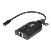 Bilde av ATEN KA7183 - Tastatur / video / musadapter (KVM) - RJ-45 (hunn) til 24 pin USB-C (hann) - 5 V PC tilbehør - KVM og brytere - Tilbehør
