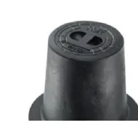 Bilde av AVK dæksel, 195 x 190 mm, fast, komplet med prop, komposit/støbejern, sort Rørlegger artikler - Verktøy til rørlegger - Diverse rørlegger