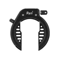 Bilde av AXA Ren2 Ring lock Black, AXA Ren is a standard frame lock with an extra wide opening to create more space for tire and mudgu, Ø61 mm, Sykling - Sykkelutstyr - Sykkellås