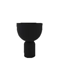 Bilde av AYTM - Torus Flowerpot Small H23 cm - Black/Black - Hjemme og kjøkken