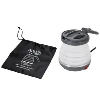 Bilde av Adler AD 1279, 0,6 l, 750 W, Sort, Hvit, Plast Kjøkkenapparater - Juice, is og vann - Vannkoker