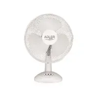 Bilde av Adler AD 7303, Hvit, Bord, 42,1 dB, 30 cm, 90°, 45 W Ventilasjon & Klima - Bord- og gulvvifte - Bord-vifte