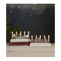 Bilde av Adventslysestake Juletid batteridrevet Strikking, pynt, garn og strikkeoppskrifter