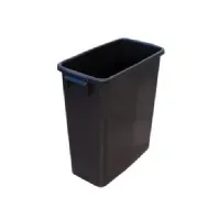 Bilde av Affaldsbeholder 60 ltr. 56x28x60 cm sort plast - Ikke fødevaregodkendt Rengjøring - Rengjøringspdoukter - Rengjøringsmaskiner - Utstyr - Skraper & koster