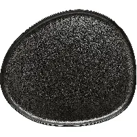 Bilde av Aida RAW Organic middagstallerken, 29x25 cm, titanium black Tallerken