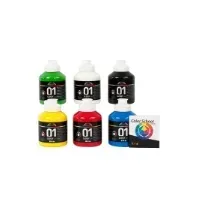Bilde av Akrylmaling A-Color 01 - blank, 6 flasker a 500 ml i forskellige farver Hobby - Kunstartikler - Akrylmaling