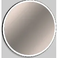 Bilde av Alape speil med lys, dimbar, Ø100 cm, sort Baderom > Innredningen