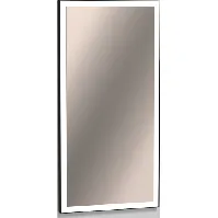 Bilde av Alape speil med lys, dimbar, 50x100 cm, sort Baderom > Innredningen