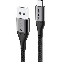 Bilde av Alogic ladekabel USB-A til USB-C, grå, 1,5 meter Hus &amp; hage > SmartHome &amp; elektronikk