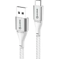 Bilde av Alogic ladekabel USB-A til USB-C, sølv, 3 meter Hus &amp; hage > SmartHome &amp; elektronikk