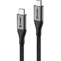 Bilde av Alogic ladekabel USB-C til USB-C, grå, 0,3 meter Hus &amp; hage > SmartHome &amp; elektronikk