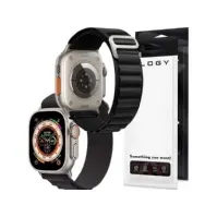 Bilde av Alogy Alogy Band for Apple Watch 4/5/6/7/8/SE (38/40/41mm) Sport Watch Band Sport Strap Black Universal Helse - Pulsmåler - Tilbehør