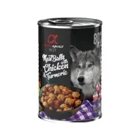 Bilde av AlphaSpirit Alpha Spirit dåse, kødboller med kylling & gurkemeje 400 g - (6 pk/ps) Kjæledyr - Hund - - Våt hundemat